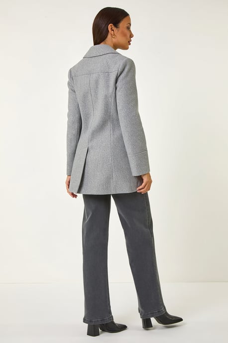 Double Breasted Longline Coat - Image 4