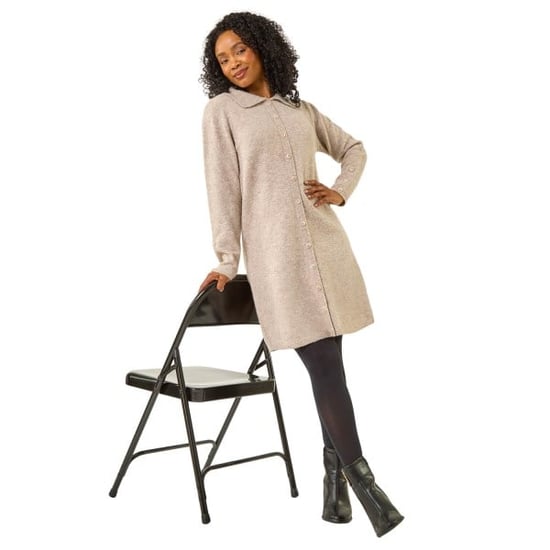 Petite Collared Knit Shift Dress - Image 2