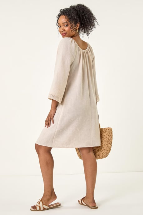 Petite Lace Trim Dress - Image 3