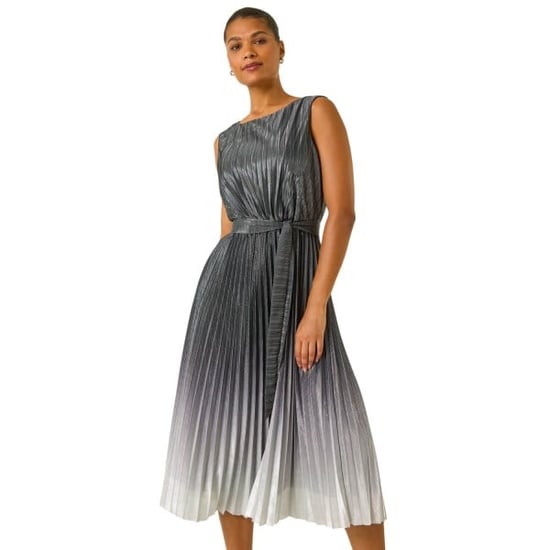 Pleated Ombre Midi Dress - Image 1