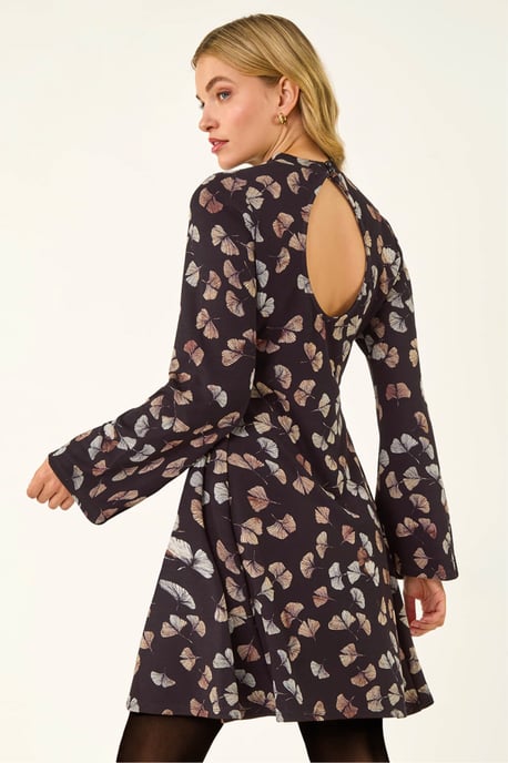 Leaf Godet Hem Dress - Image 3