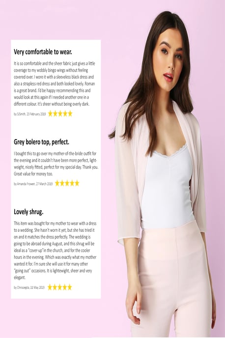 Ruched Hem Chiffon Bolero - Image 2