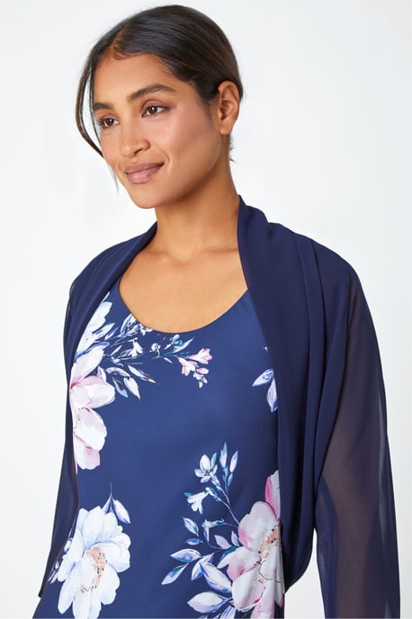 Ruched Hem Chiffon Bolero - Image 4