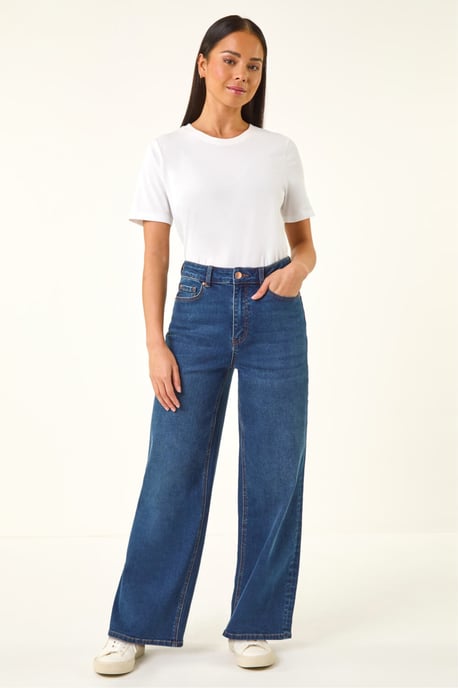 Petite Wide Leg Jeans - Image 3
