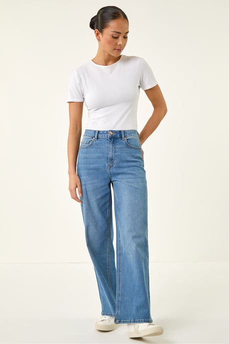 Petite Wide Leg Jeans - Image 3