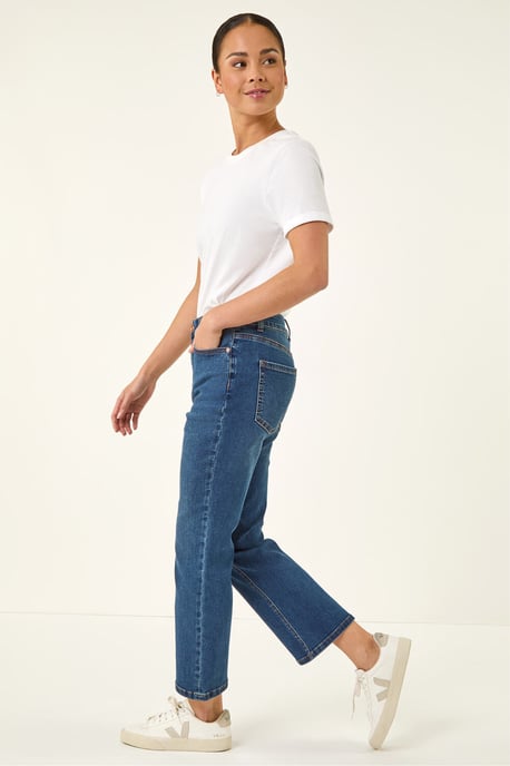 Petite Boocut Cropped Jeans - Image 3