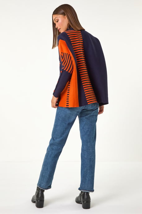 Stripe Colour Block Jumper - Image 4