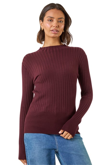 Ribbed Detail Knitted Jumper - Image 1