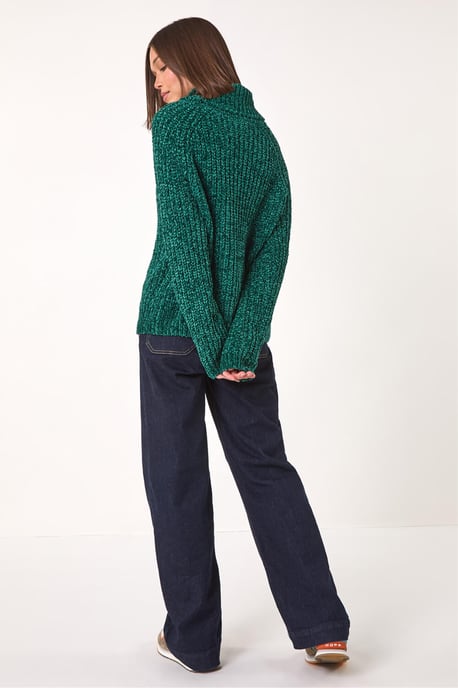 Cowl Neck Chenille Knit Jumper - Image 4