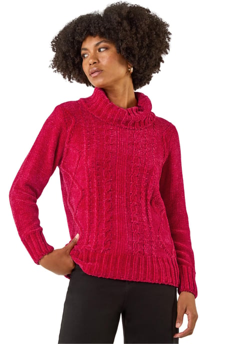 Chenille Roll Neck Knit jumper - Image 1