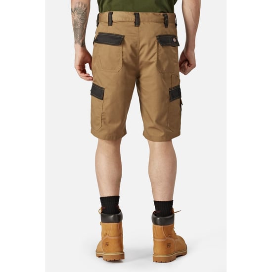 Dickies Everyday Polyester Herrens Bruna Knälånga Shorts - Image 3