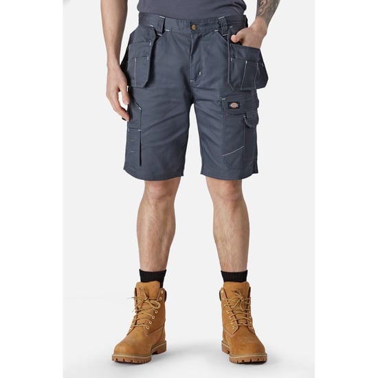 Dickies Redhawk Pro Arbets Polyester Herr Grå Arbetsshorts - Image 2