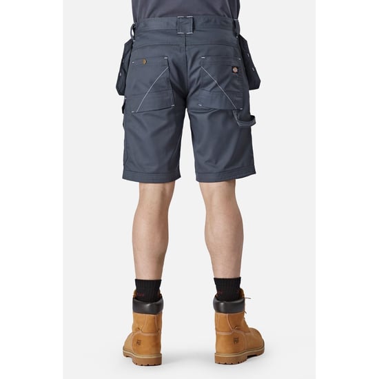 Dickies Redhawk Pro Arbets Polyester Herr Grå Arbetsshorts - Image 3