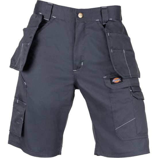 Dickies Redhawk Pro Arbets Polyester Herr Grå Arbetsshorts - Image 4
