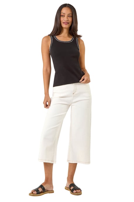 Contrast Stitch Vest Top - Image 2