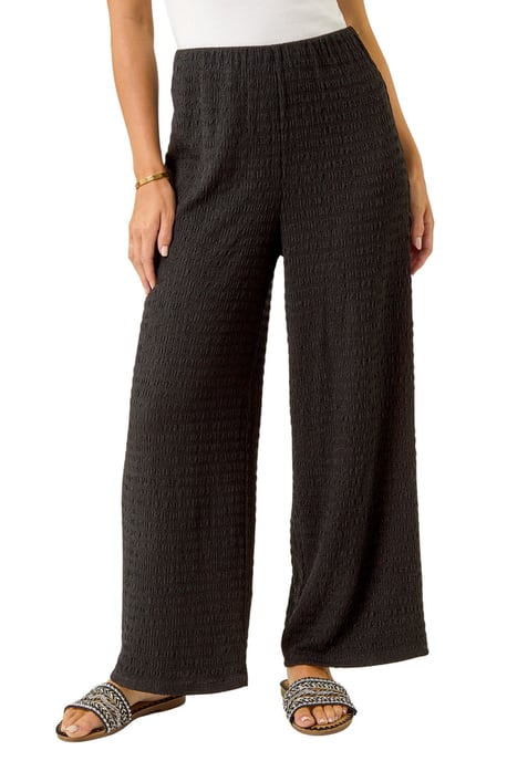 Petite Textured Stretch Trouser - Image 1