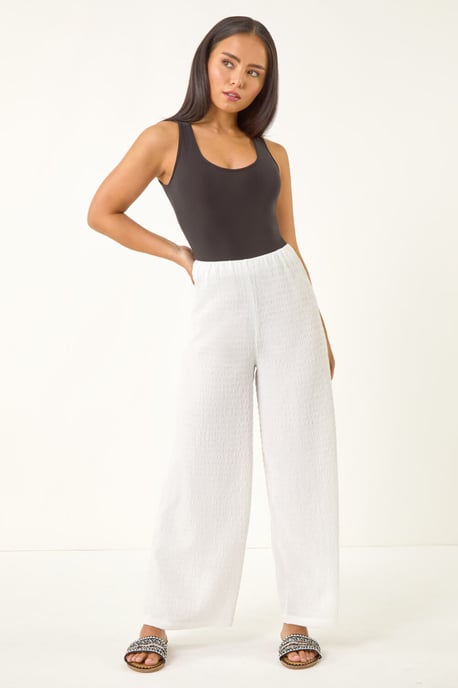 Petite Textured Stretch Trouser - Image 3