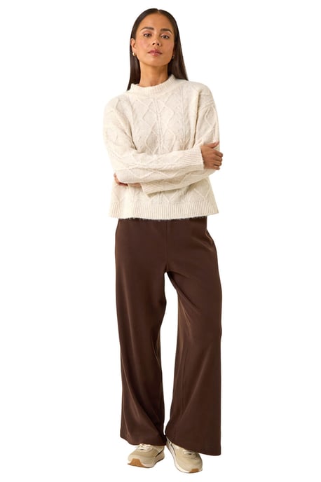 Petite Brushed Ribbed Trouser - Image 2