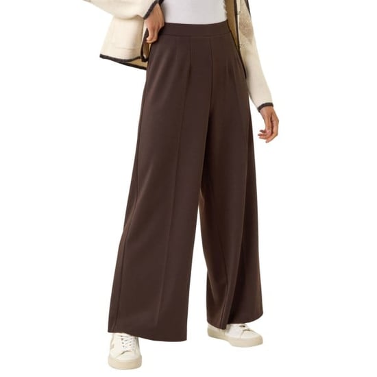 Petite Wide Leg Ponte Stretch Trouser - Image 1