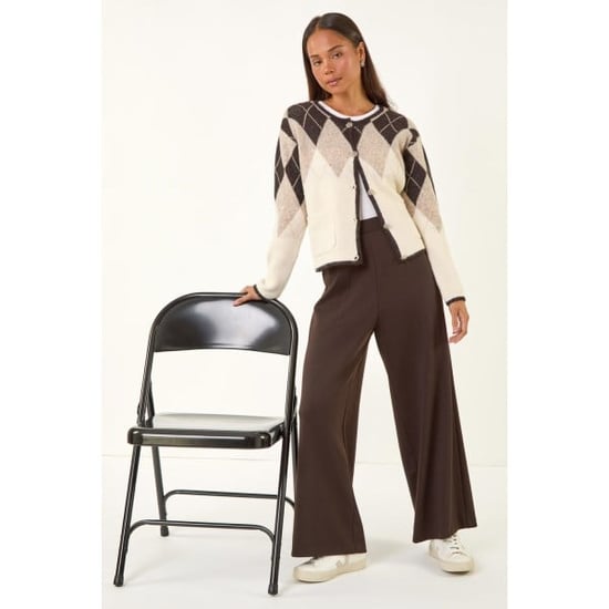Petite Wide Leg Ponte Stretch Trouser - Image 2