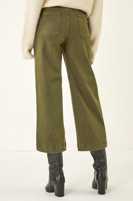 Wide Leg Stretch Culottes - Image 4
