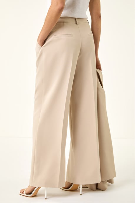 Pleat Front Wide Leg Trouser - Image 4