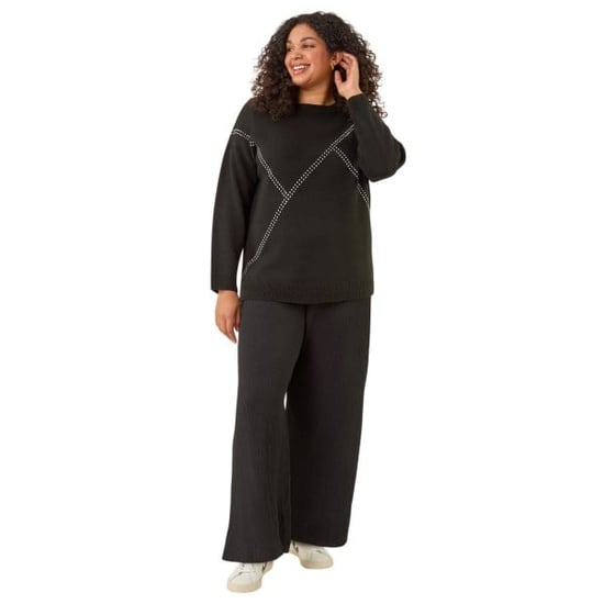 Curve Textured Stretch Trousers - Image 2