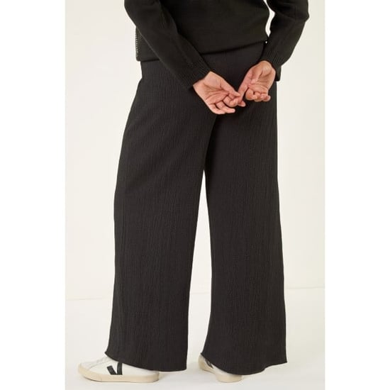 Curve Textured Stretch Trousers - Image 3