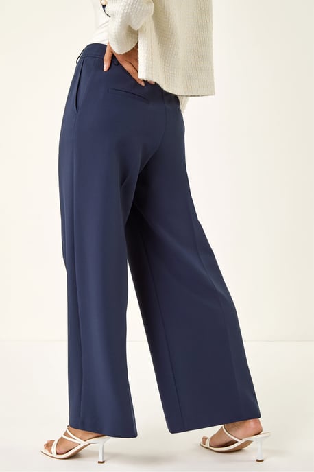 Pleat Front Wide Leg Trouser - Image 4