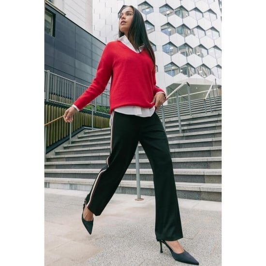Petite Side Stripe Stretch Trouser - Image 3