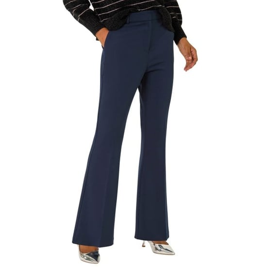 Bootcut Crepe Stretch Trousers - Image 1