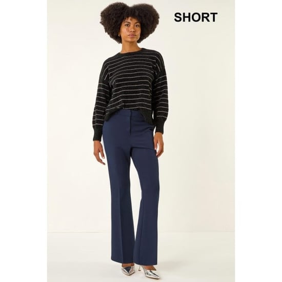 Bootcut Crepe Stretch Trousers - Image 3