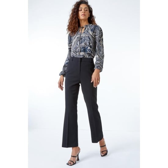 Long Bootcut Stretch Trousers - Image 4