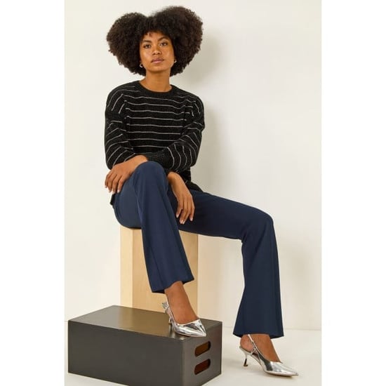 Bootcut Leg Stretch Trousers - Image 3