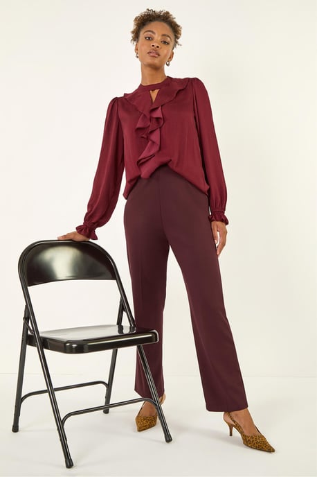 Straight Leg Ponte Trouser - Image 3