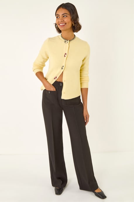 Pocket Button Smart Trousers - Image 2