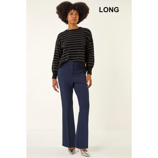 Long Bootcut Stretch Trousers - Image 3