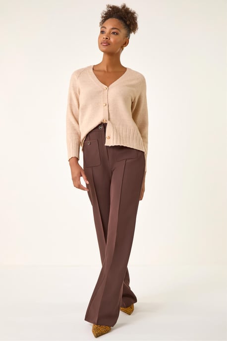Pocket Button Smart Trousers - Image 3