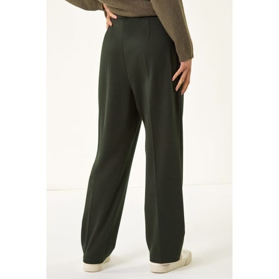 Petite Straight Leg Ponte Stretch Trouser - Image 4