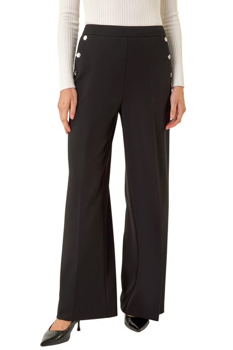 Button Pocket Full Length Trousers - Image 1