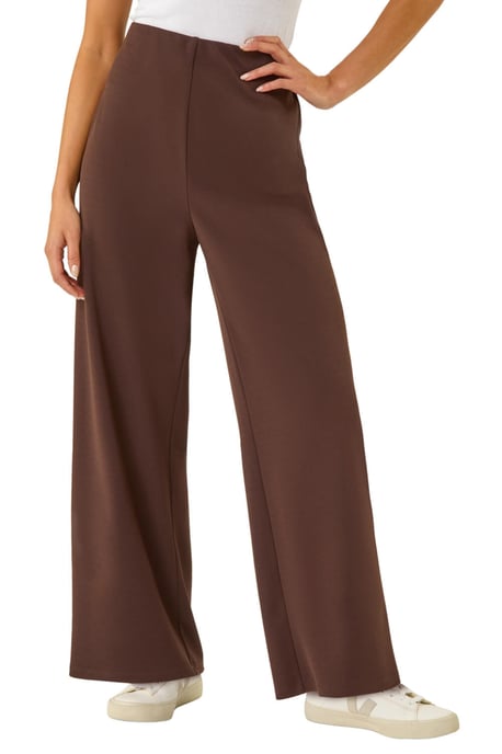 Petite Wide Leg Stretch Trouser - Image 1