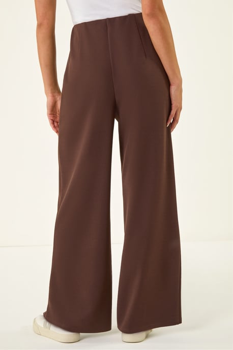 Petite Wide Leg Stretch Trouser - Image 4