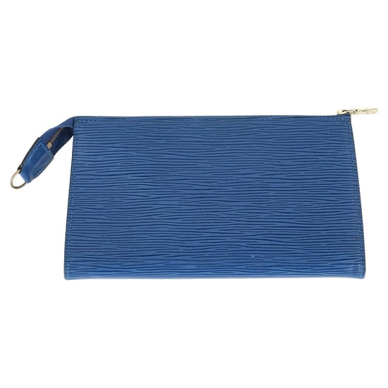 Louis Vuitton Pochette Accessoires Pouch Bag in Blauw Epi Leder - Image 4