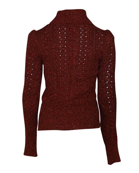 Isabel Marant Daley Kabelbrei Ritstrui in Bordeaux Polyamide - Image 3