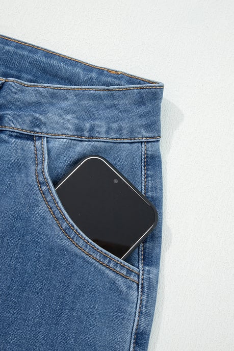 Wide Leg Denim Jeans - Image 6