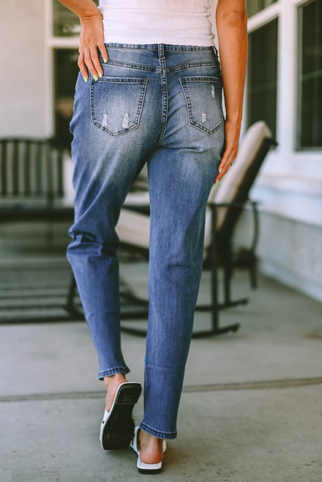 Slitna skinny jeans - Image 4