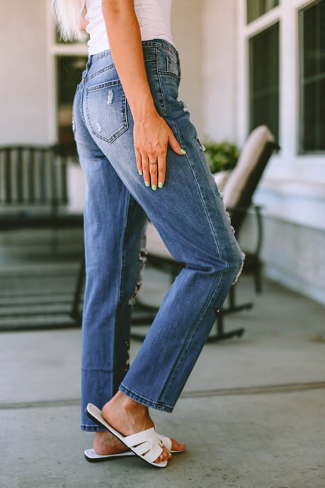 Slitna skinny jeans - Image 5