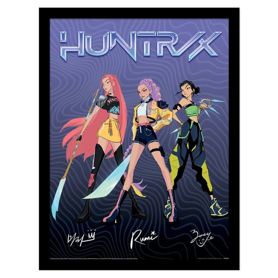K-Pop Demon Hunters Huntrix Signature Framed Poster (Multicoloured) - Image 1