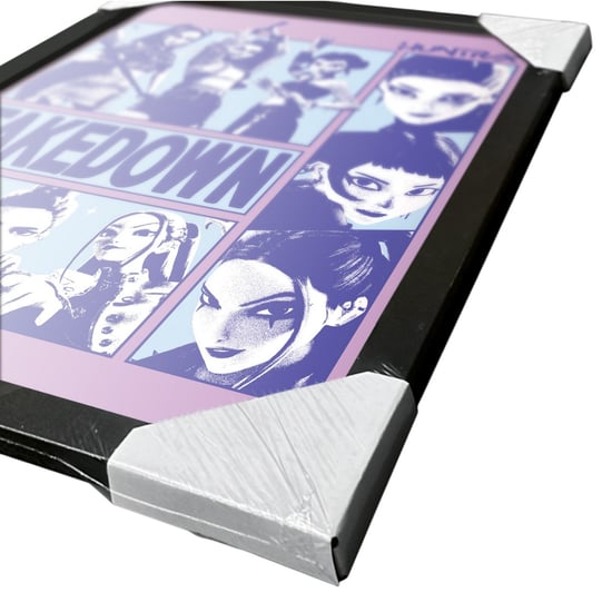 K-Pop Demon Hunters Takedown Framed Poster (Blue) - Image 2