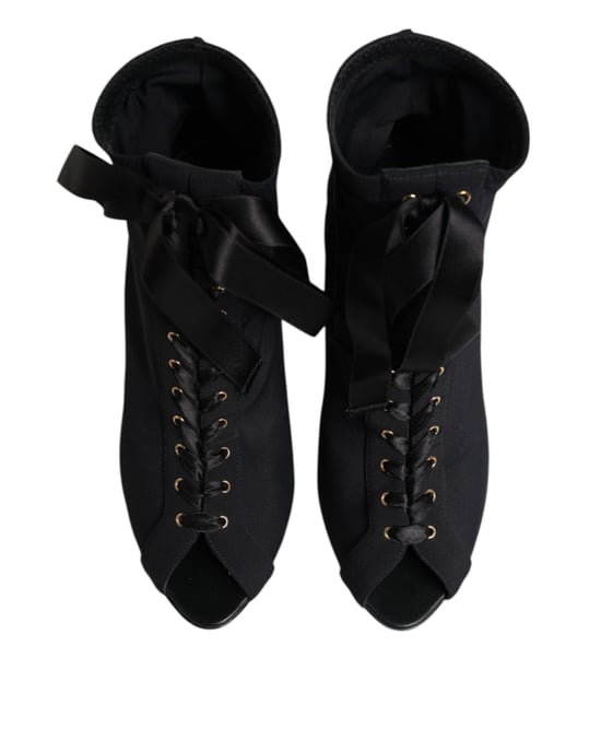 Hakken Peeptoe Veterlaarzen - Image 3